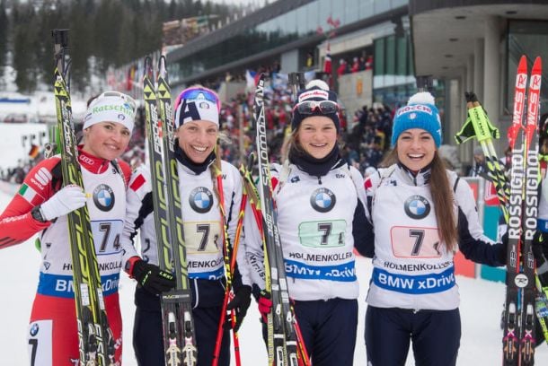 Biathlon, staffetta donne Holmenkollen: un'Italia perfetta conquista un secondo posto che sa di storia!