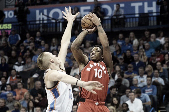 DeMar DeRozan catapults Toronto Raptors over Oklahoma City Thunder, 112-102