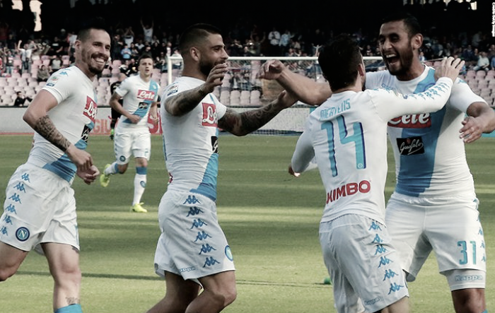 Serie A: doppio Mertens ed Insigne stendono il Cagliari (3-1). Canta Napoli!