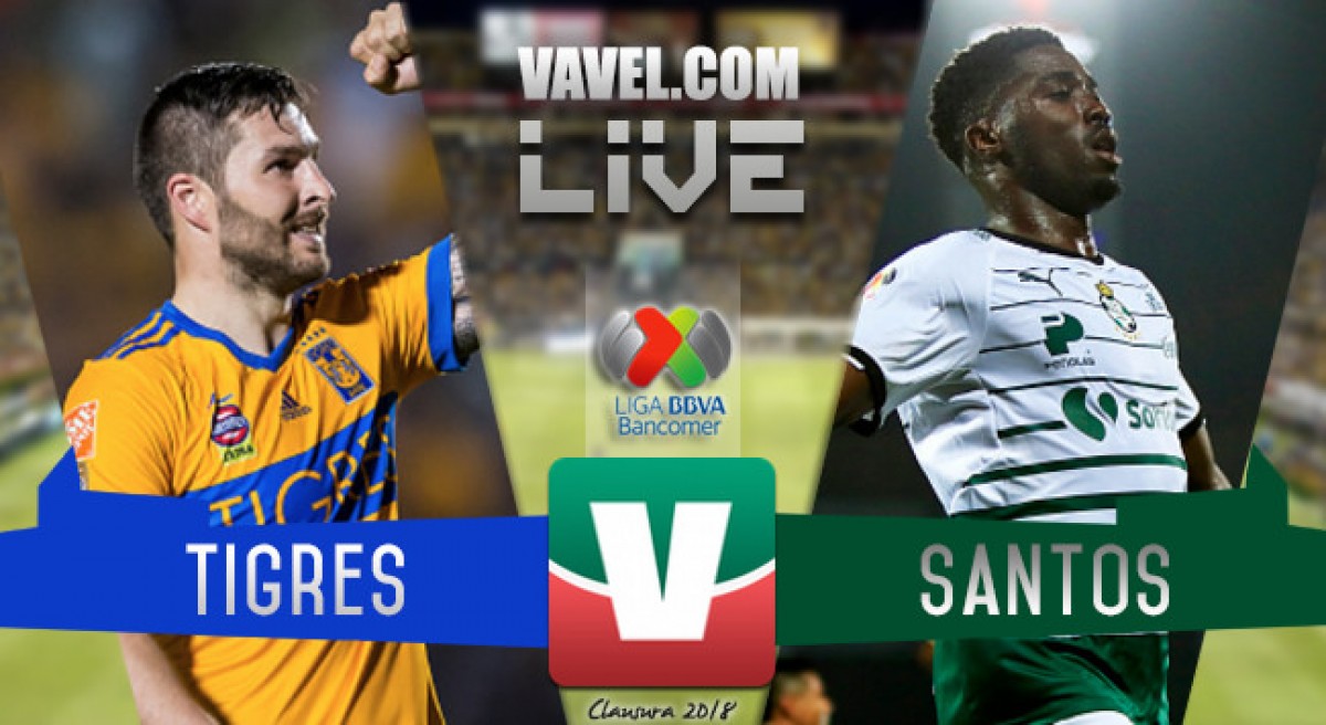 Resultado y goles del Tigres (2-0) Santos en Cuartos de Final Ida Resultado y goles del Tigres (2-0) Santos en Cuartos de Final Ida