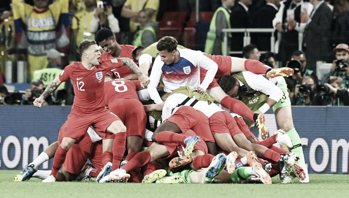 Inglaterra eliminó a Colombia en los penales