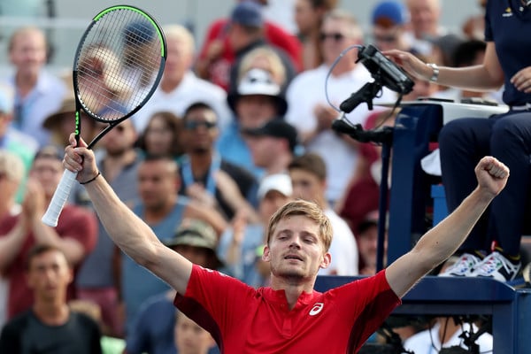 US Open: David Goffin battles past Pablo Carreno-Busta and into the fourth round