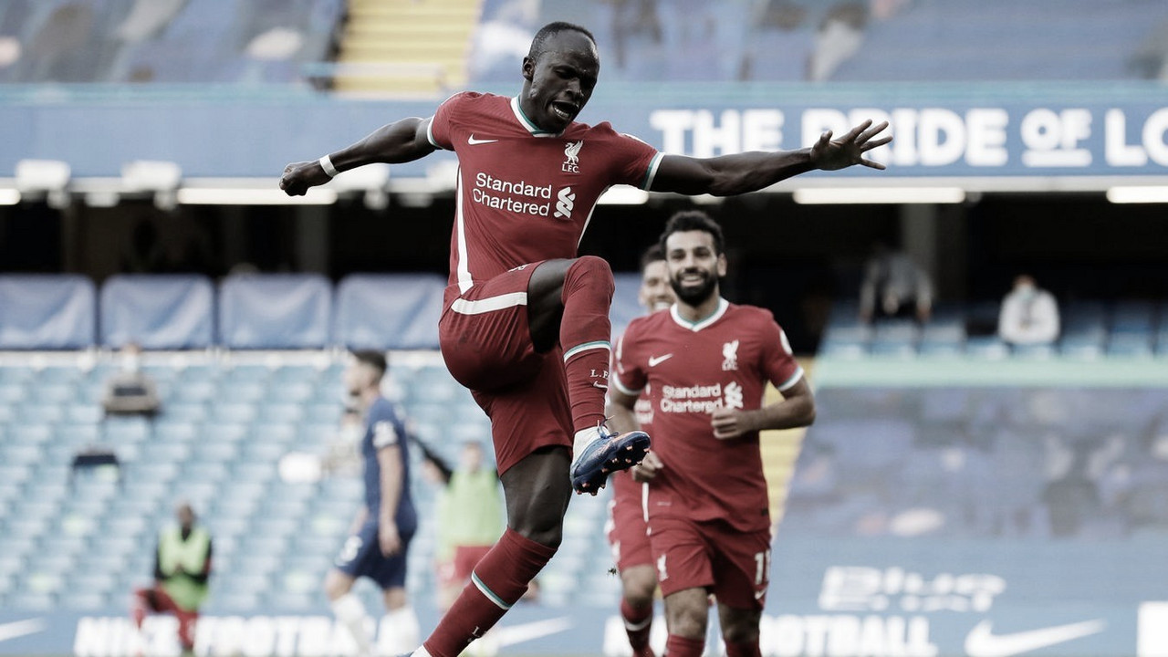 Liverpool
sufoca Chelsea no segundo tempo, Mané faz dois e garante vitória na
Premier League