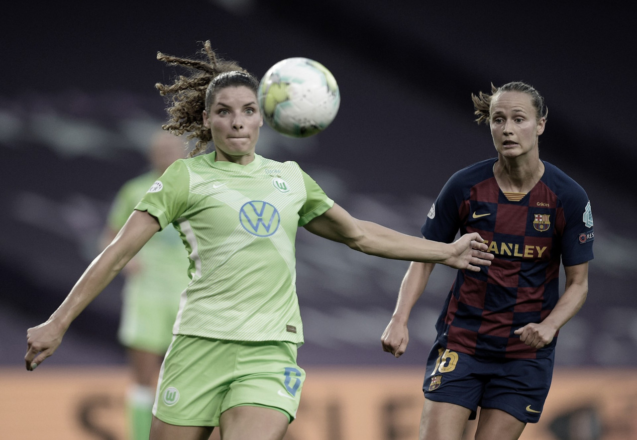 Poder de decisão do Wolfsburg garante vitória sobre Barcelona e classificação à final da Champions League Poder de decisão do Wolfsburg garante vitória sobre Barcelona e classificação à final da Champions League
