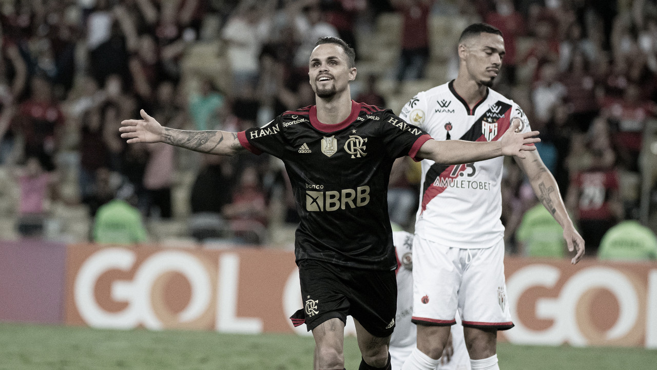Análise: com bola no chão e show de Michael, Flamengo derrota Atlético-GO 
