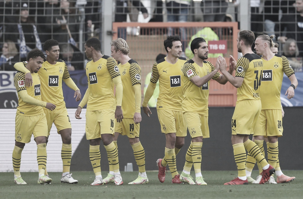 Borussia Dortmund controla o jogo, derrota Arminia e segue na cola do Bayern