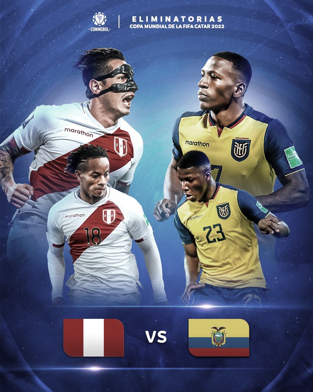 Resumen Perú vs Ecuador en las Eliminatorias Qatar 2022 (1-1) 