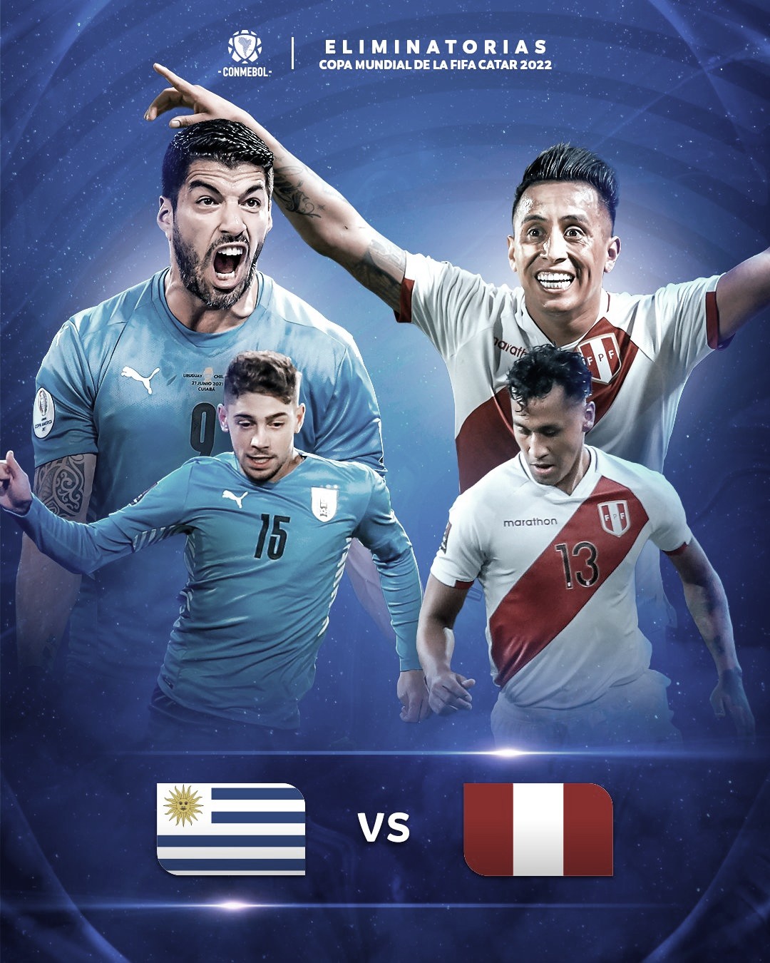 Uruguay vs Perú, Eliminatorias Conmebol 2022 jornada 16 | Rivalo