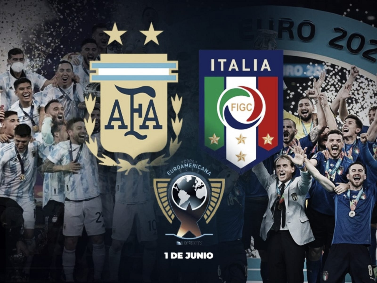 Argentina e Italia se disputarán la Finalísima