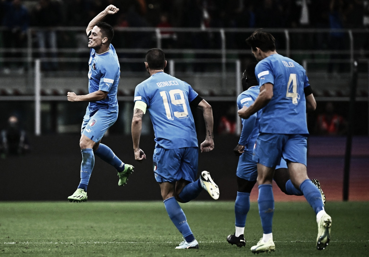 Itália vence, se mantém viva na disputa e rebaixa Inglaterra para segunda divisão da Nations League 