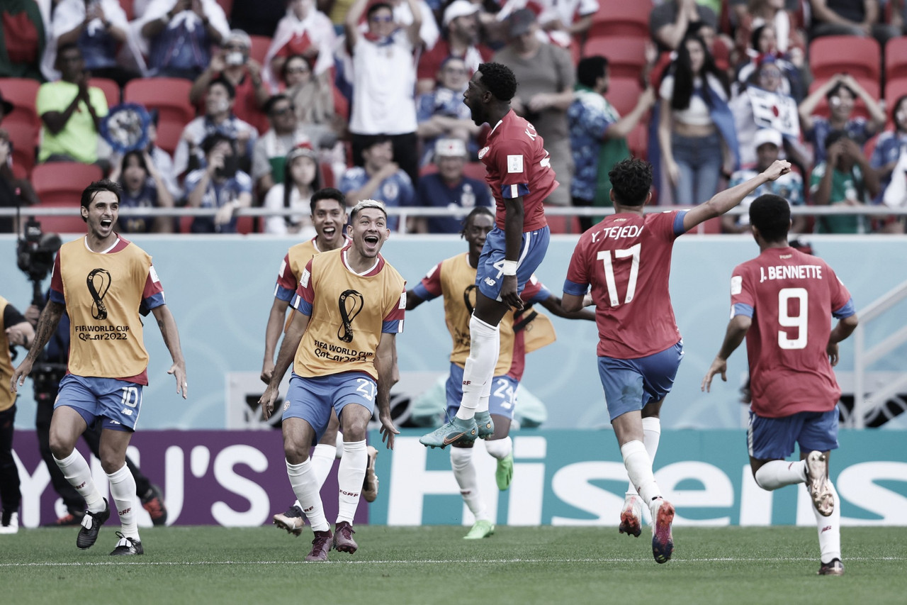 Costa Rica conta com falha do goleiro, vence Japão e se reabilita na Copa do Mundo