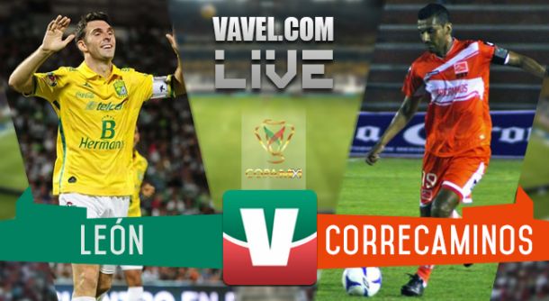 Resultado del partido León - Correcaminos en Copa MX 2015 (2-1)
