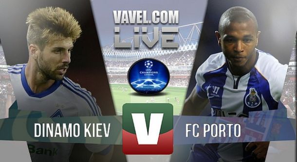Resultado Dinamo Kiev x Porto na UEFA Liga dos Campeões (2-2)