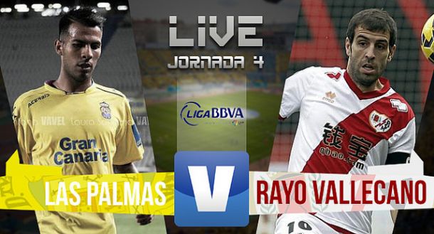 Resultado UD Las Palmas - Rayo Vallecano en la Liga BBVA 2015 (0-1)