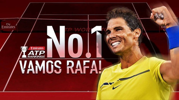 Ranking ATP - Nadal torna ufficialmente N°1, balzo Dimitrov