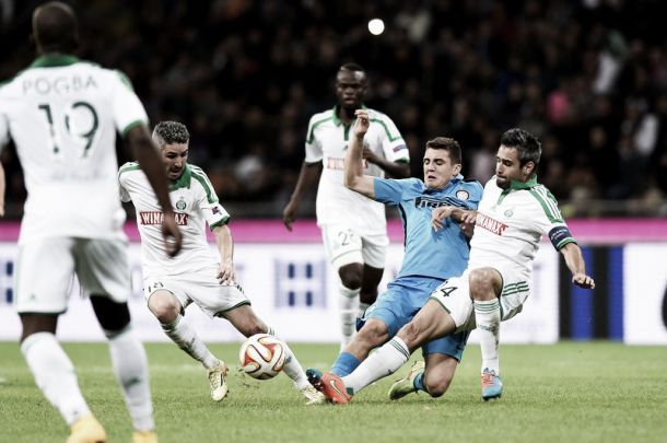 Internazionale e Saint-Étienne fazem jogo fraco na Itália e não saem do zero