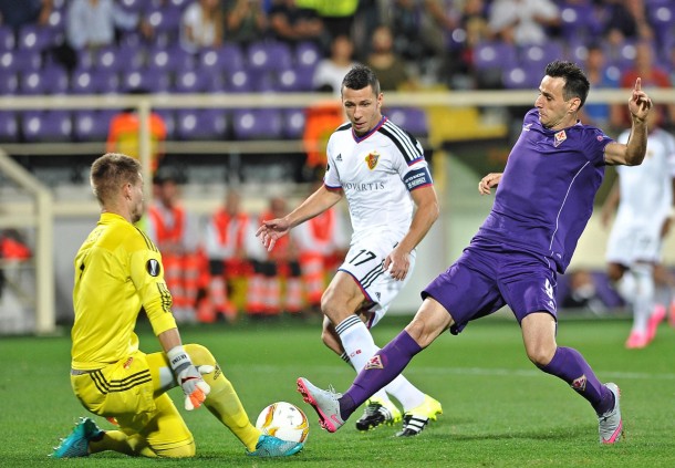 Risultato partita Basilea - Fiorentina, Europa League 2015/2016 (2-2)