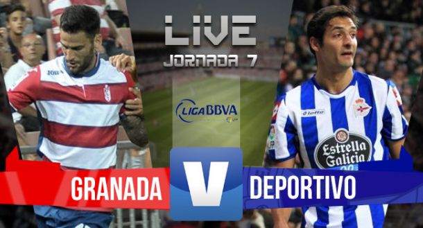 Resultado Granada - Deportivo de La Coruña  en Liga BBVA 2015(1-1)