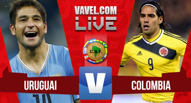 Resultado Uruguai x Colômbia  nas Eliminatórias (3-0)