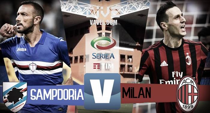 Sampdoria - Milan in diretta, LIVE Serie A 2017/18 (2-0): Zapata-Alvarez firmano la vittoria dei blucerchiati