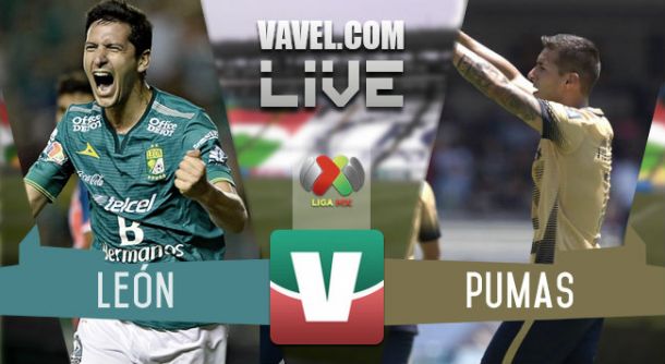 Resultado León - Pumas en Apertura 2015 Liga MX (1-3)