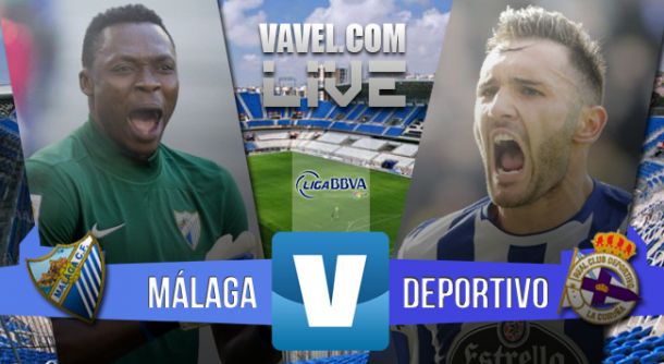 Resultado Málaga CF - Deportivo de La Coruña en Liga BBVA (2-0): El Málaga corta la racha del Deportivo