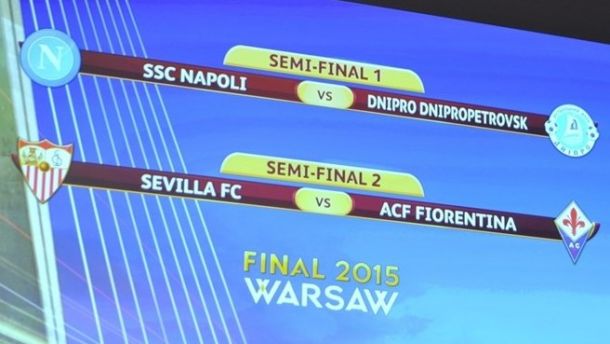 Europa League semi-final draw: Sevilla face Fiorentina whilst Napoli take on Dnipro