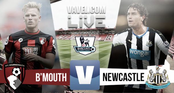 Score AFC Bournemouth - Newcastle United in Premier League 2015 (0-1)
