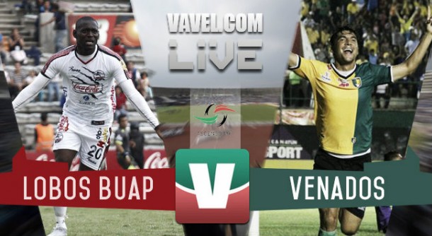 Resultado Lobos BUAP - Venados FC en Ascenso MX 2015 (2-1)