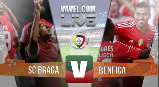 Resultado Braga x Benfica na Liga NOS 2015 (0-2)