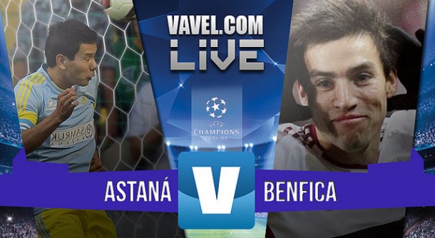 Astana - Benfica en Champions League 2015 (2-2): a octavos de final