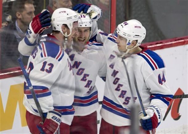 Rangers Clinch Playoff Spot with 5-1 Victory Over Ottawa