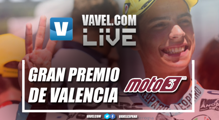 Carrera GP de Valencia 2017 de Moto3 en vivo y en directo online