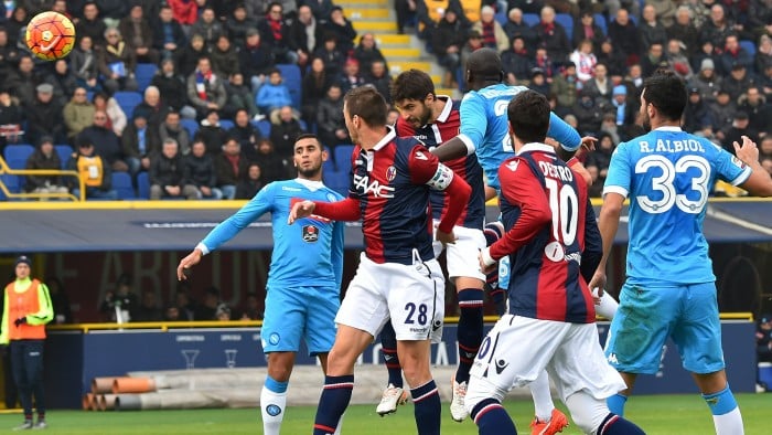 Napoli - Bologna, Serie A 2016 (6-0): doppio Gabbiadini, triplo Mertens, chiude David Lopez