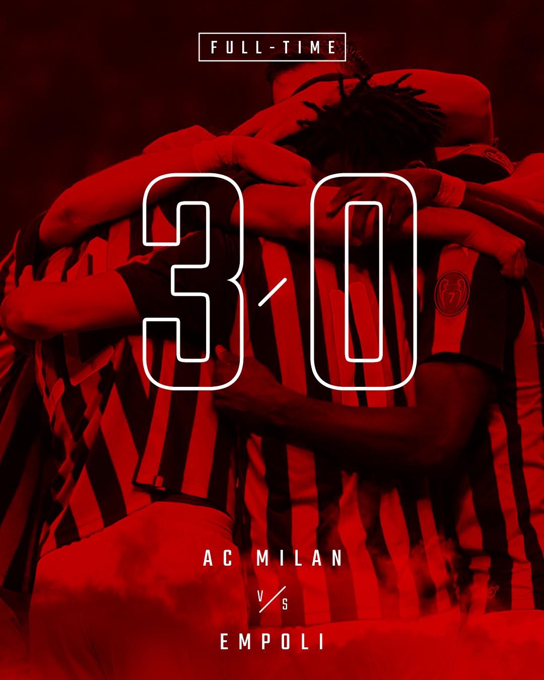 Serie A - Il Milan ne fa tre nella ripresa: Empoli ko e -1 dall'Inter