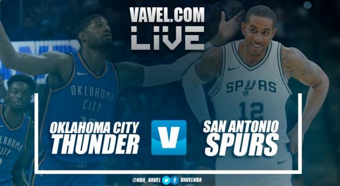 Resumen Oklahoma City Thunder vs San Antonio Spurs, NBA en vivo y en directo online (90-87)