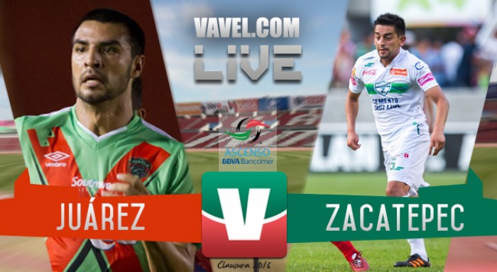 Resultado Juárez - Zacatepec en Ascenso MX 2016 (0-0)
