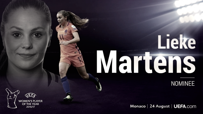 Lieke Martens, mejor futbolista del año
