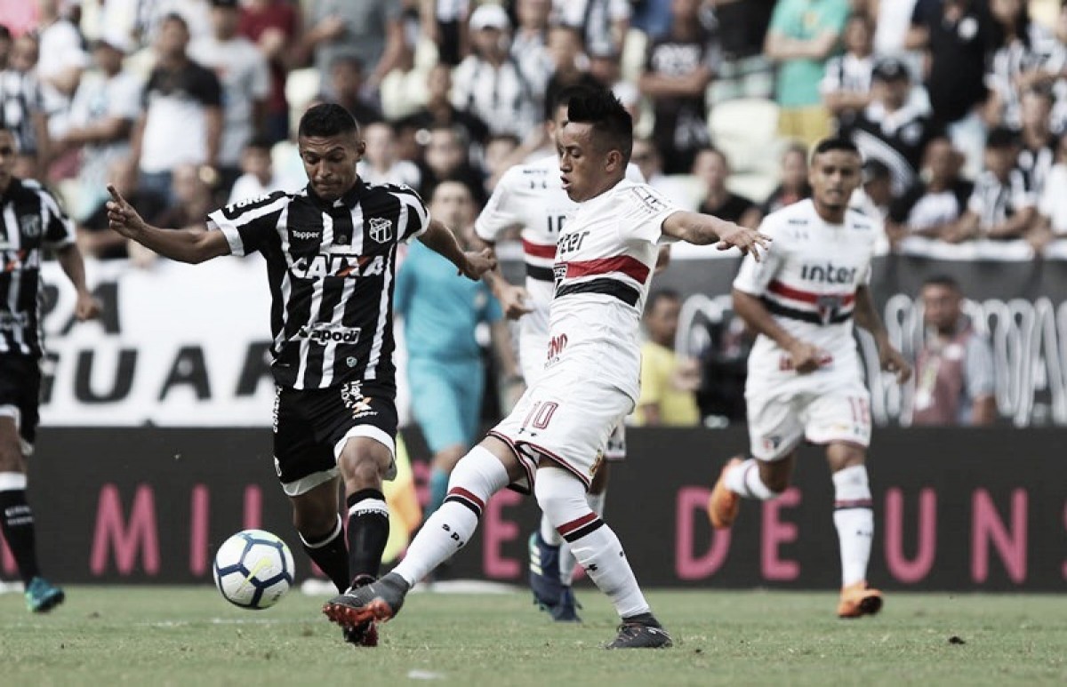 Ceará e São Paulo fazem jogo morno e empatam sem gols no Castelão