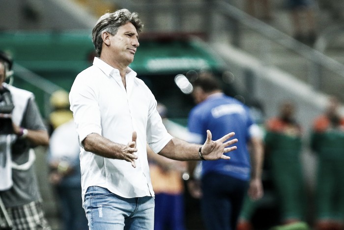 Após empate com Juventude, Renato frisa decisão aberta: "Faltam 90 minutos na Arena" Após empate com Juventude, Renato frisa decisão aberta: "Faltam 90 minutos na Arena"