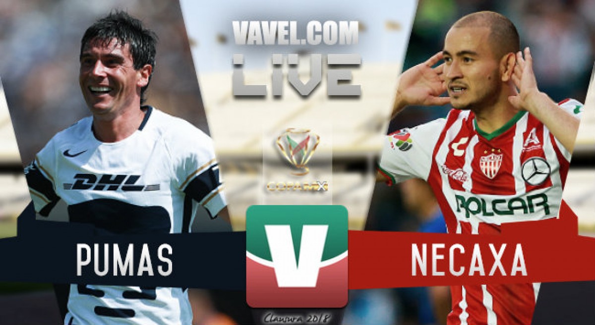 Pumas vs Necaxa EN VIVO hoy en Copa MX (1-2)