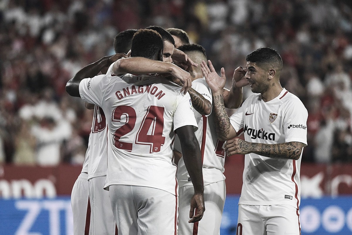 Sevilla vence Sigma novamente e garante vaga na fase de grupos da Europa League Sevilla vence Sigma novamente e garante vaga na fase de grupos da Europa League