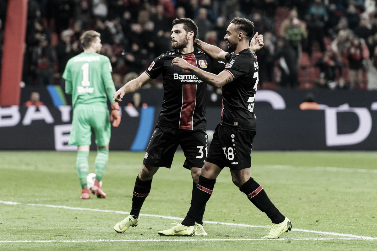Volland marca duas vezes e garante vitória do Bayer Leverkusen sobre Stuttgart