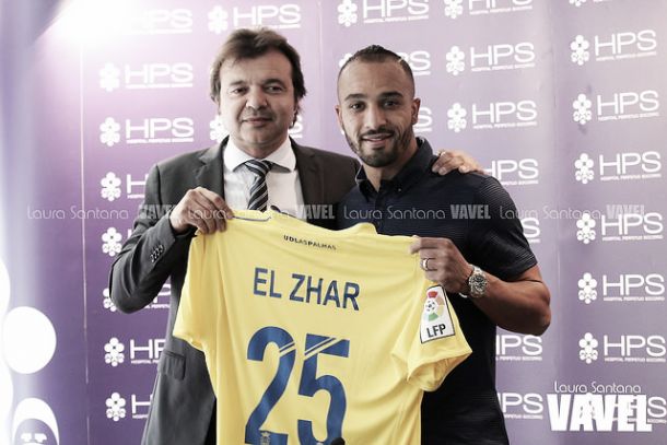 El Zhar, presentado como nuevo jugador de la UD Las Palmas