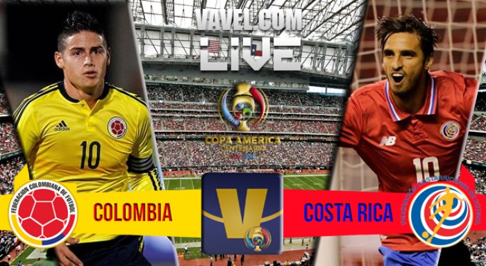 Resultado Colombia - Costa Rica en la Copa América Centenario (2-3)