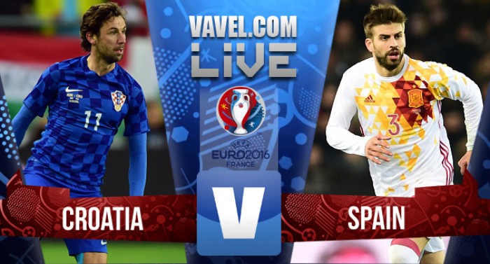 Live Croazia - Spagna, Euro 2016  (2-1): la Croazia opera il sorpasso: per la Spagna c'è l'Italia