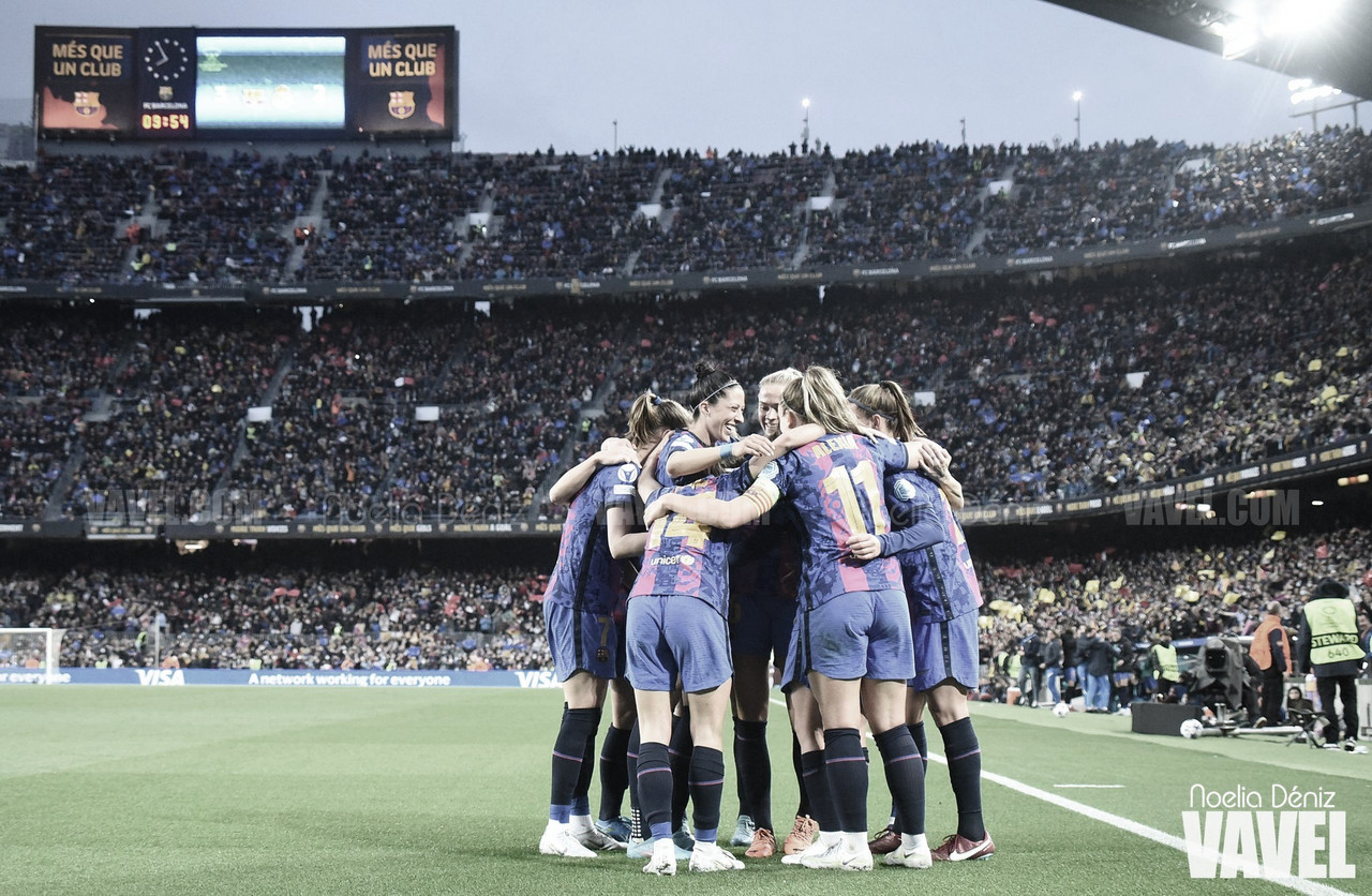  El FC Barcelona femenino hace historia con 91.553 espectadores en el Camp Nou