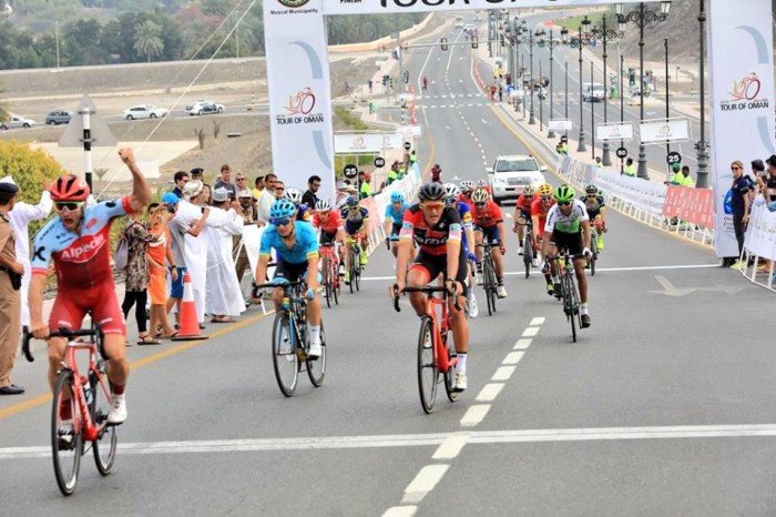 Tour of Oman, tappa e maglia per Nathan Haas ad Al Bustan