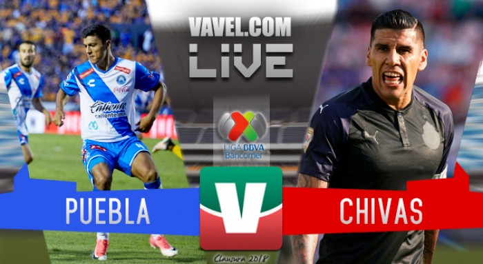 Resultado y goles del Puebla 2-0 Chivas de la Liga MX 2018 Resultado y goles del Puebla 2-0 Chivas de la Liga MX 2018