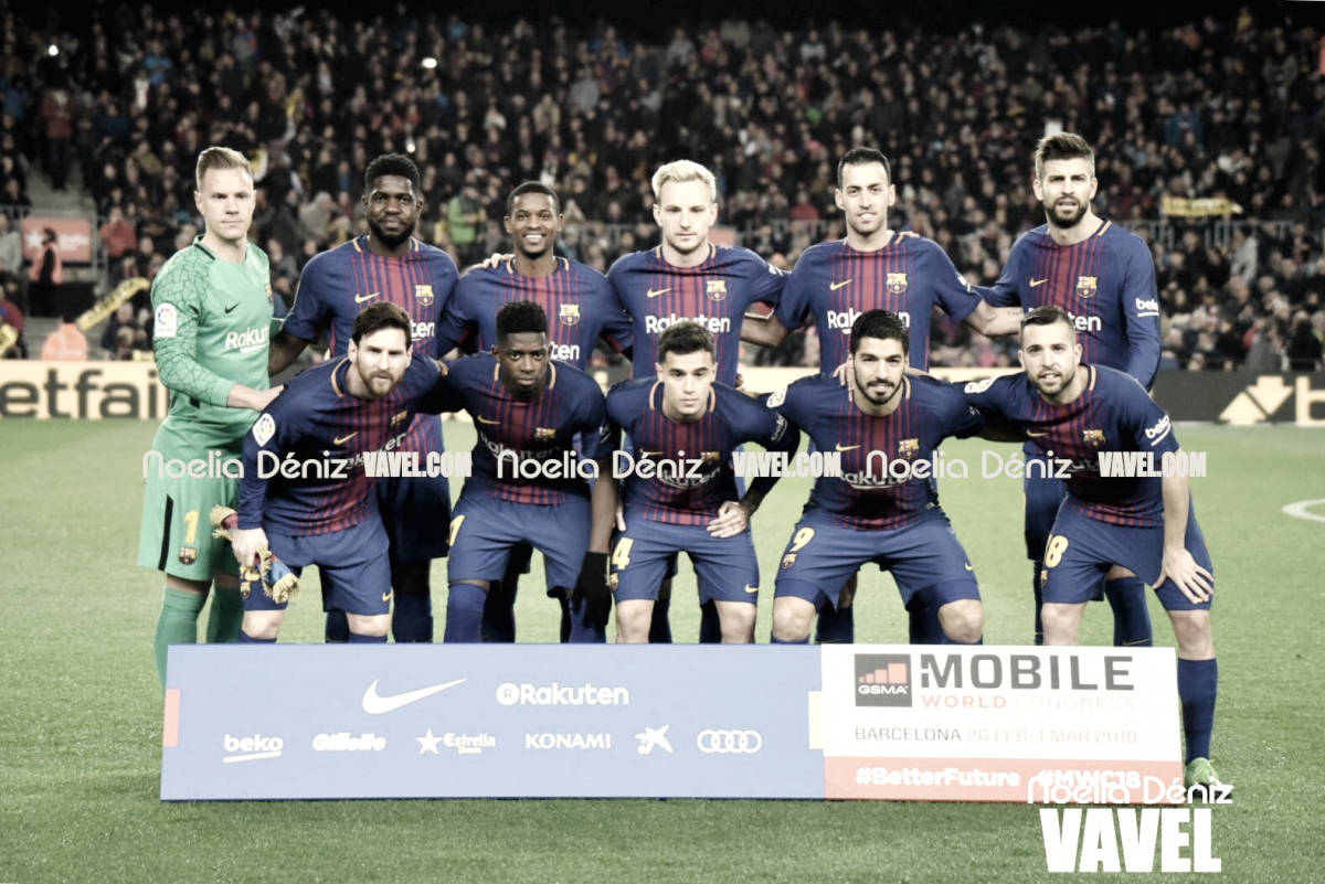 FC Barcelona - Girona FC: puntuaciones FC Barcelona, jornada 25 de la Liga Santander
